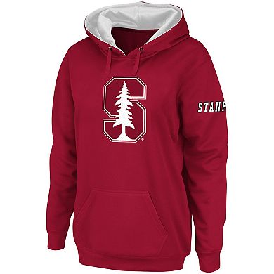 Women's Cardinal Stanford Cardinal Team Big Logo Pullover Hoodie