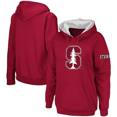 Women's Cardinal Stanford Cardinal Team Big Logo Pullover Hoodie