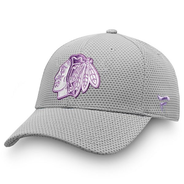 Chicago Blackhawks Purple Hockey Fights Cancer Logo Personalized Ribbon  Keychain