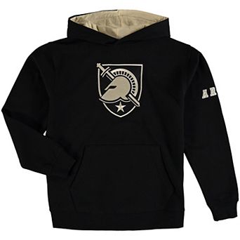 Youth Black Army Black Knights Big Logo Pullover Hoodie