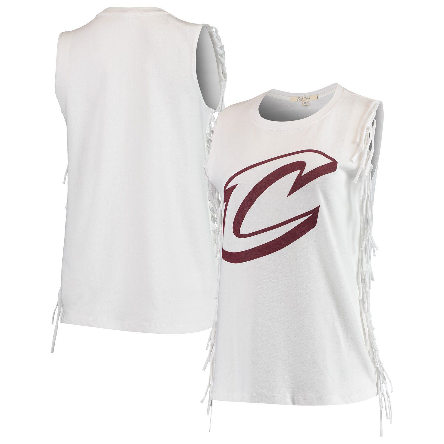 New Era Girl's Youth Wine Cleveland Cavaliers Mesh Jersey V-Neck T-shirt