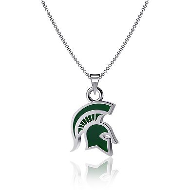 Dayna Designs Michigan State Spartans Enamel Pendant Necklace