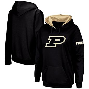 Women's Black Purdue Boilermakers Team Big Logo Pullover Hoodie