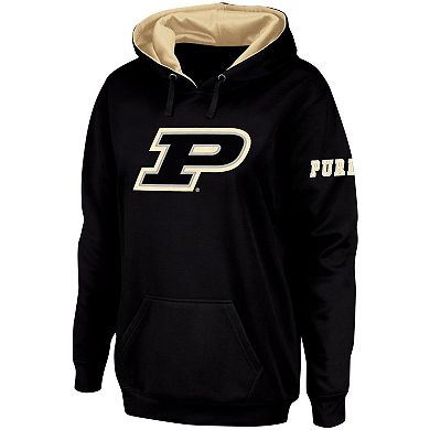 Women's Black Purdue Boilermakers Team Big Logo Pullover Hoodie
