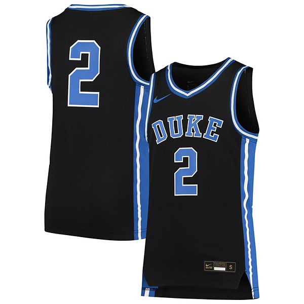 Youth Nike #2 Black Duke Blue Devils Replica Team Basketball Jersey