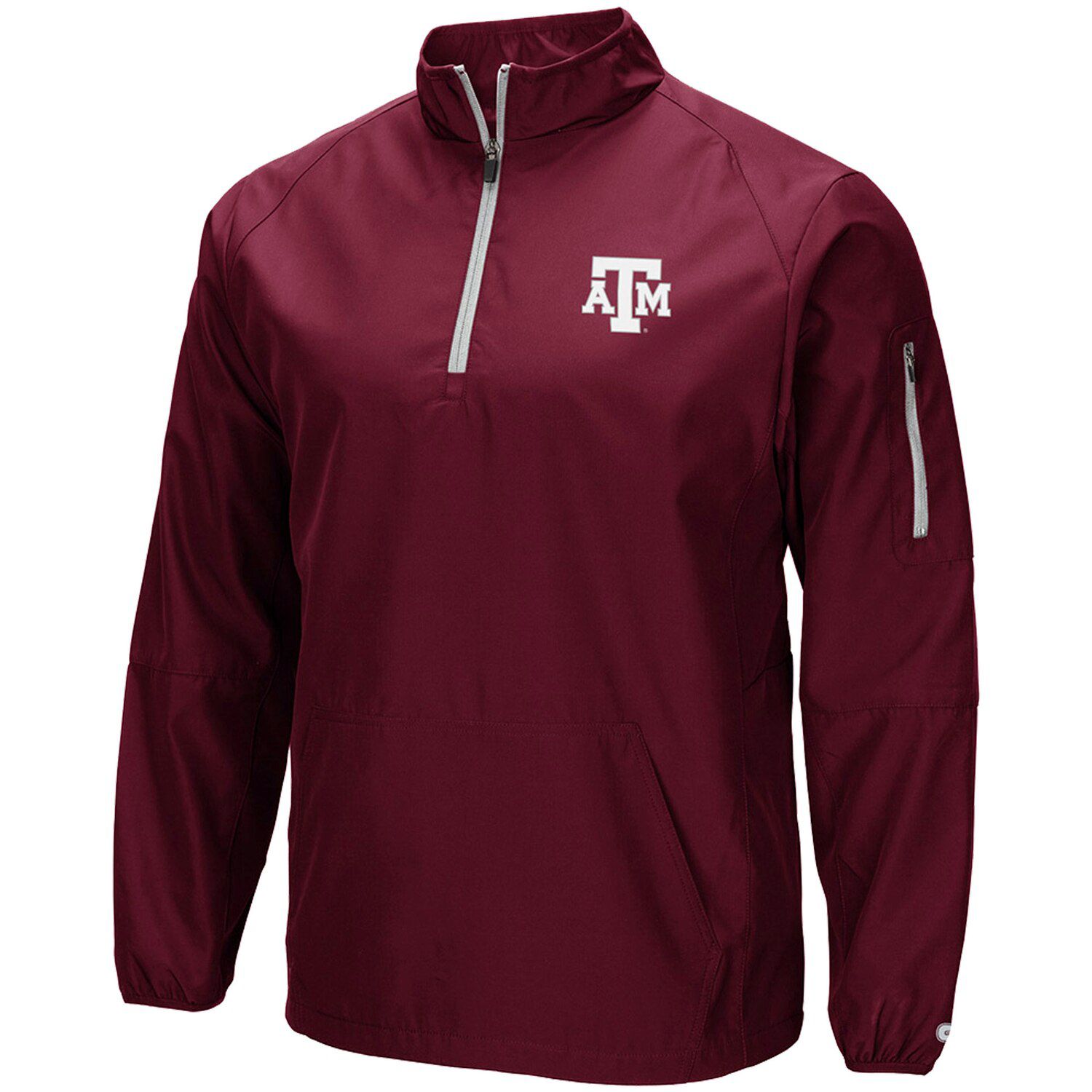 maroon half zip