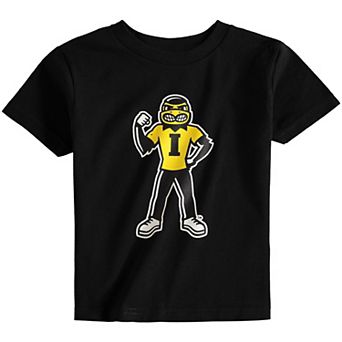 Toddler Black Iowa Hawkeyes Big Logo T-Shirt