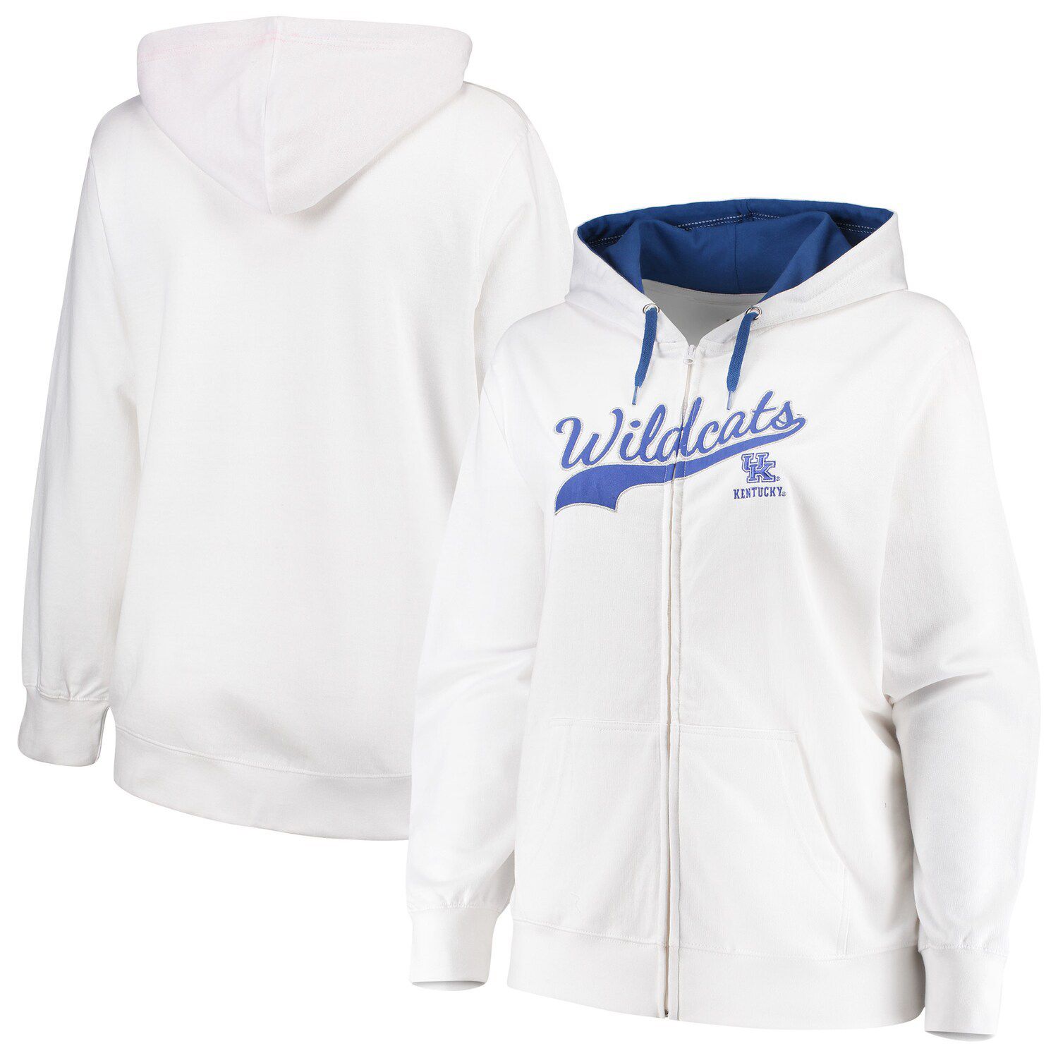 plus size white hoodie