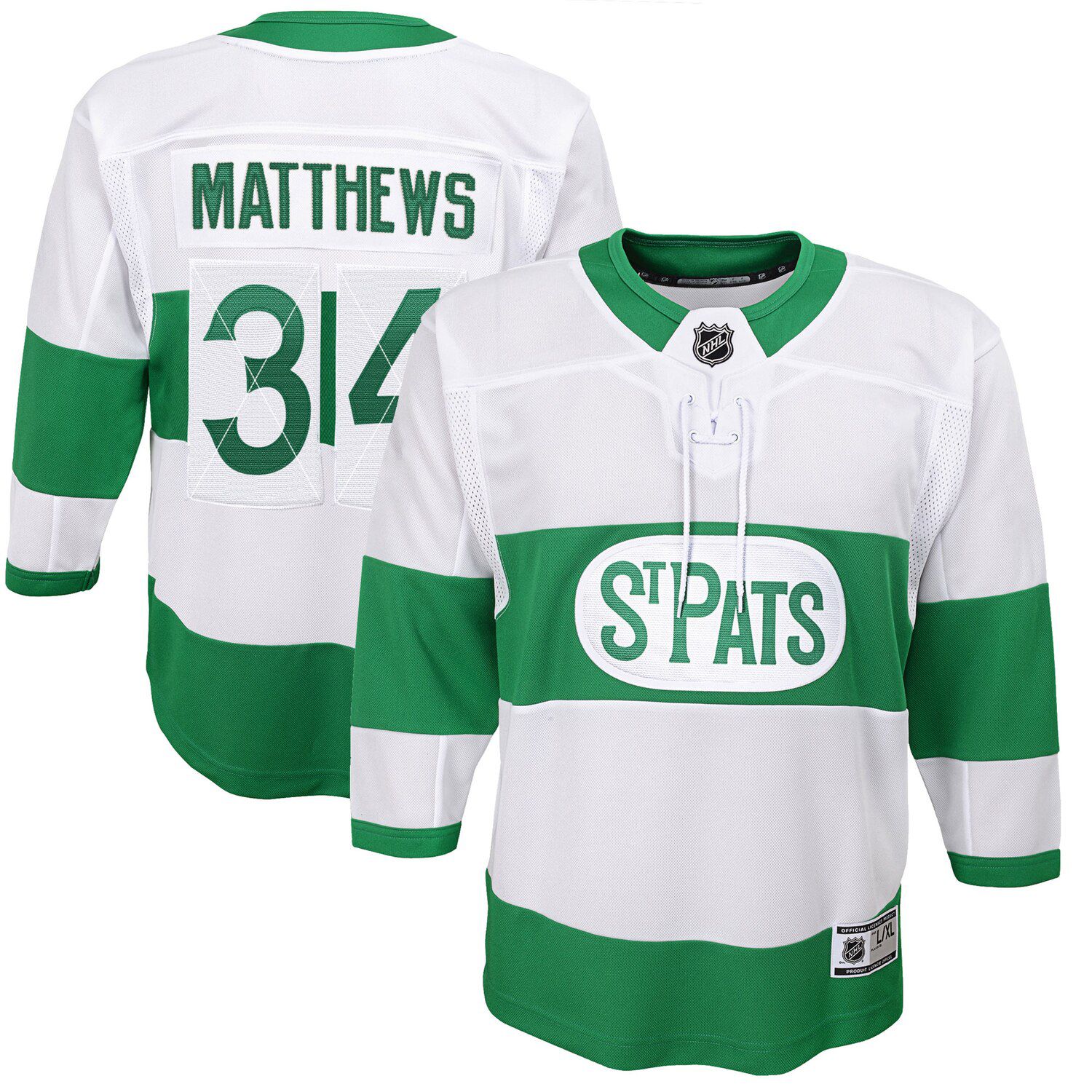 auston matthews white jersey