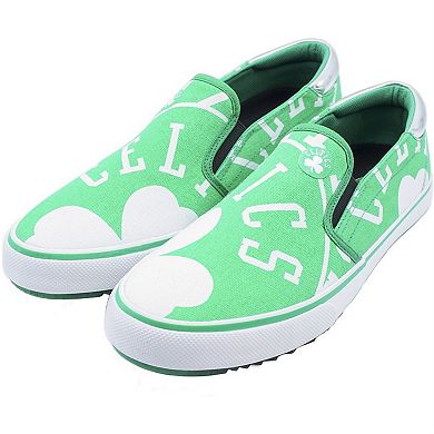 Men's Kelly Green Boston Celtics Slip-On Canvas Shoes