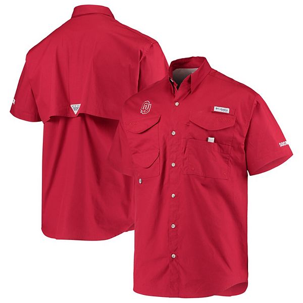 Columbia, Shirts, Louisville Cardinals Columbia Pfg Shirt Mens Large Red  Check Fishing Vented