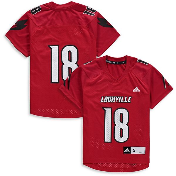 Youth adidas Red Louisville Cardinals Replica Jersey