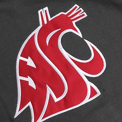 Youth Stadium Athletic Charcoal Washington State Cougars Big Logo Pullover Hoodie