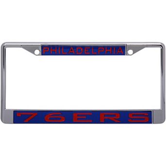 WinCraft Philadelphia 76ers Laser Inlaid Metal License Plate Frame