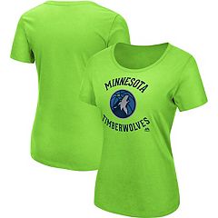 Men's Fanatics Branded Karl-Anthony Towns Neon Green Minnesota Timberwolves  Round About Name & Number Long Sleeve T-Shirt