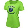 Women's Majestic Green Minnesota Timberwolves The Main Thing T-Shirt