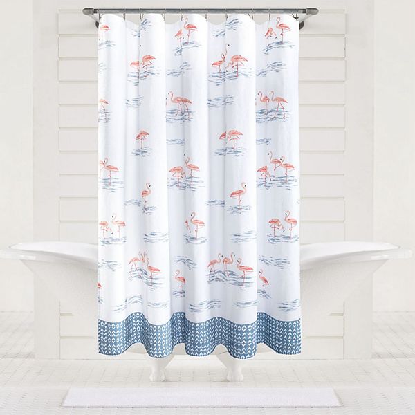 Flamingo Shower Curtain, Kohls Bathroom Shower Curtain Sets