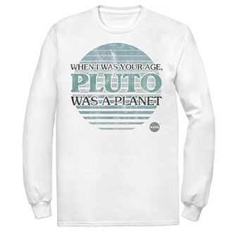 Men's NASA My Age Pluto Was A Planet Tee