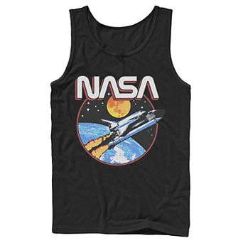 Men's NASA Retro Lift Off Space Graphic Tank Top