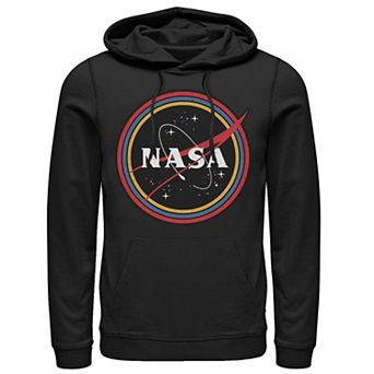 Men's NASA Galaxy In Rainbow Circles Graphic Hoodie