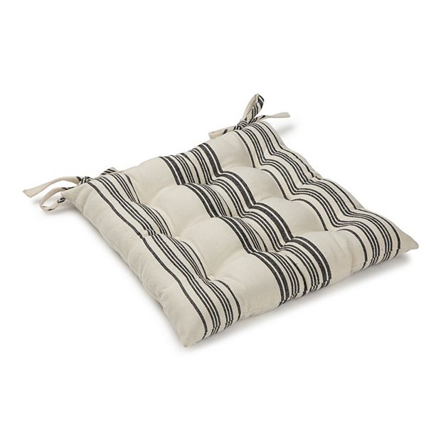 Food Network Farmhouse Stripe Woven Chair Pad