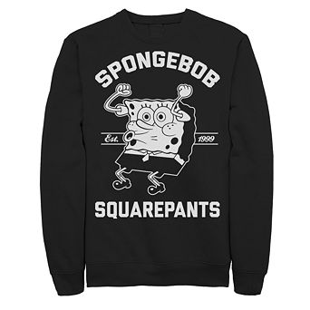 Men's Nickelodeon SpongeBob SquarePants Excited Established 99 Sweatshirt