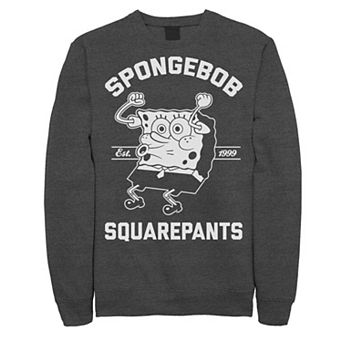 Men's Nickelodeon SpongeBob SquarePants Excited Established 99 Sweatshirt