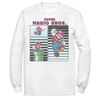 Men's Nintendo Super Mario Bros Freeze Frame Box Up Tee