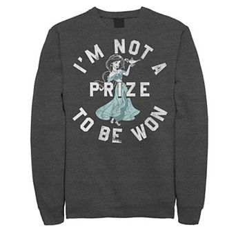 Men's Disney Aladdin Jasmine Not A Prize To Be Won Portrait Sweatshirt