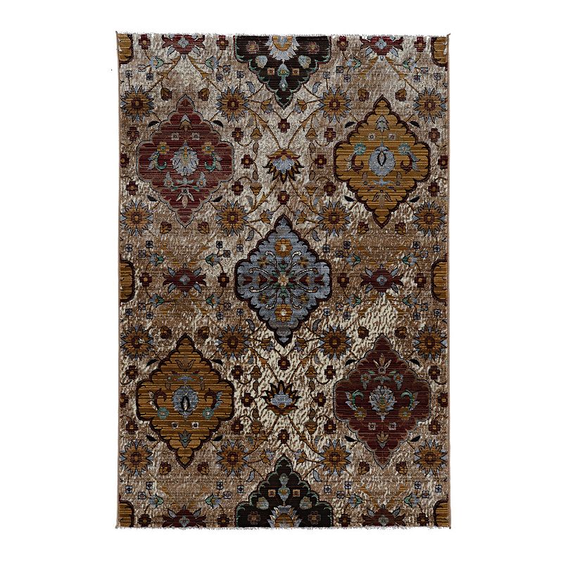 Linon Illusions Pendant Rug, Multicolor, 8X11 Ft