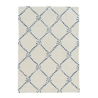 Linon Trio Rope Design Rug