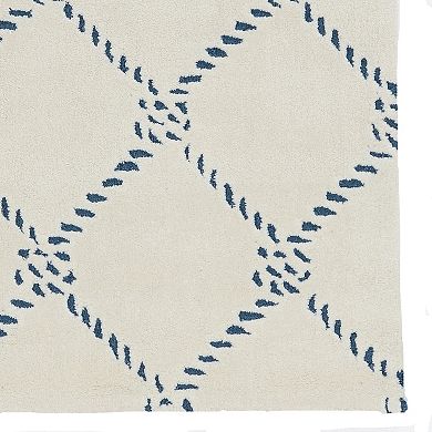 Linon Trio Rope Design Rug
