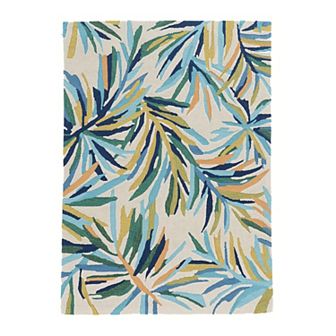 Linon Trio Leaves Multi Rug