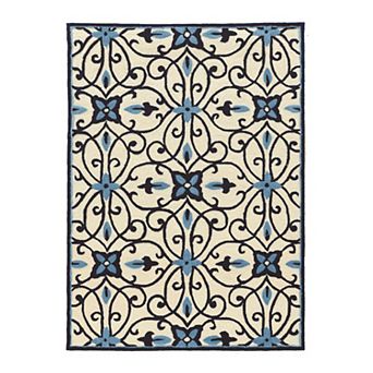 Linon Trio Patterned Rug
