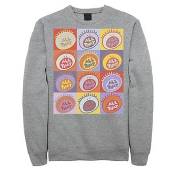 Men's Nickelodeon All That Classic Vintage Logo Panels Graphic Fleece Pullover