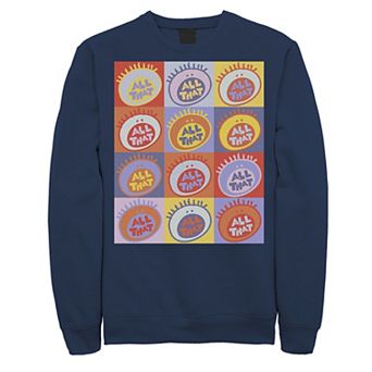 Men's Nickelodeon All That Classic Vintage Logo Panels Graphic Fleece Pullover