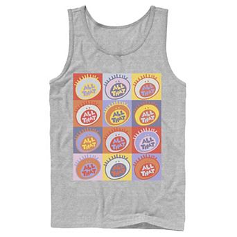 Men's Nickelodeon All That Classic Vintage Logo Panels Graphic Tank Top