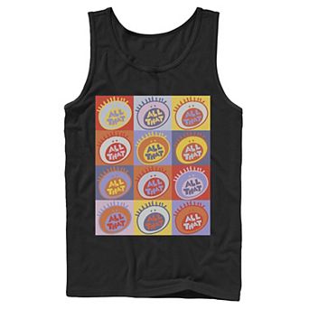 Men's Nickelodeon All That Classic Vintage Logo Panels Graphic Tank Top