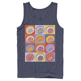 Men's Nickelodeon All That Classic Vintage Logo Panels Graphic Tank Top