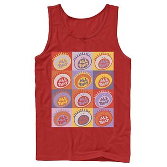 Men's Nickelodeon All That Classic Vintage Logo Panels Graphic Tank Top