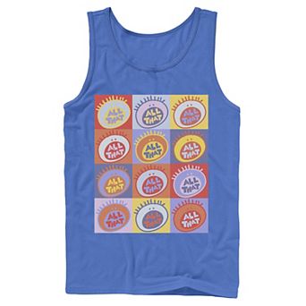 Men's Nickelodeon All That Classic Vintage Logo Panels Graphic Tank Top