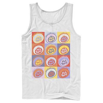 Men's Nickelodeon All That Classic Vintage Logo Panels Graphic Tank Top