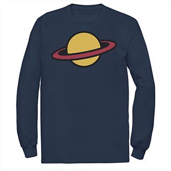 Men's Nickelodeon RugRats Chuckie Saturn Shirt Costume Long Sleeve Graphic Tee