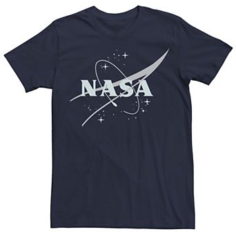 Men's NASA Simple Streaks And Stars Logo Graphic Tee