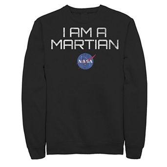 Men's NASA I Am A Martian With Logo Graphic Fleece Pullover