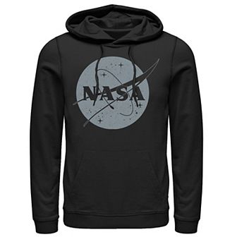 Men's NASA Simple Classic Circle Logo Graphic Hoodie