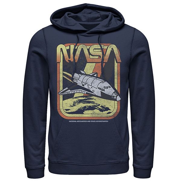 Men's NASA Retro Rocket Poster Graphic Hoodie