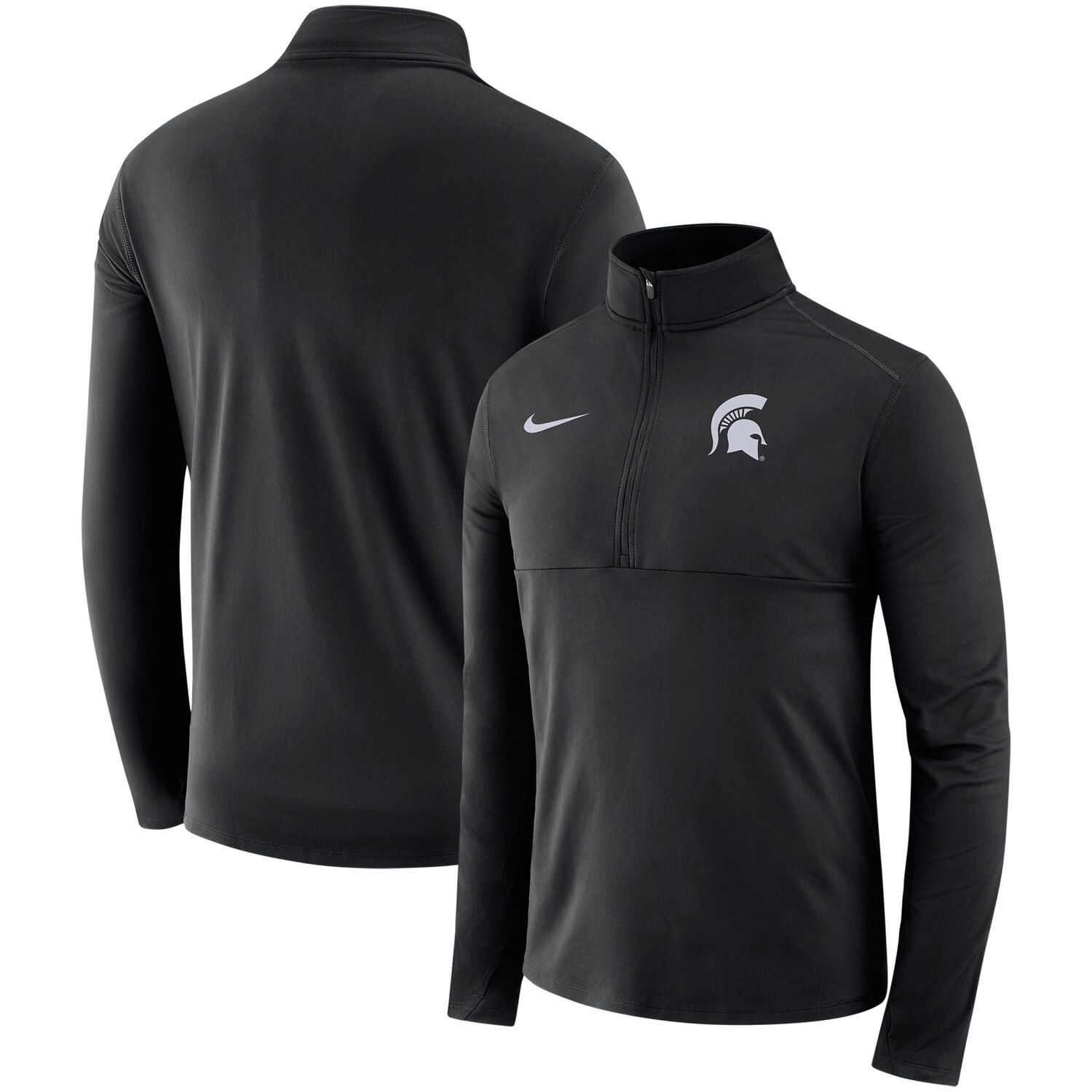 black nike half zip pullover