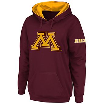 Women's Stadium Athletic Maroon Minnesota Golden Gophers Big Logo Pullover Hoodie