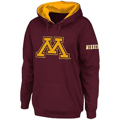 Women's Stadium Athletic Maroon Minnesota Golden Gophers Big Logo Pullover Hoodie